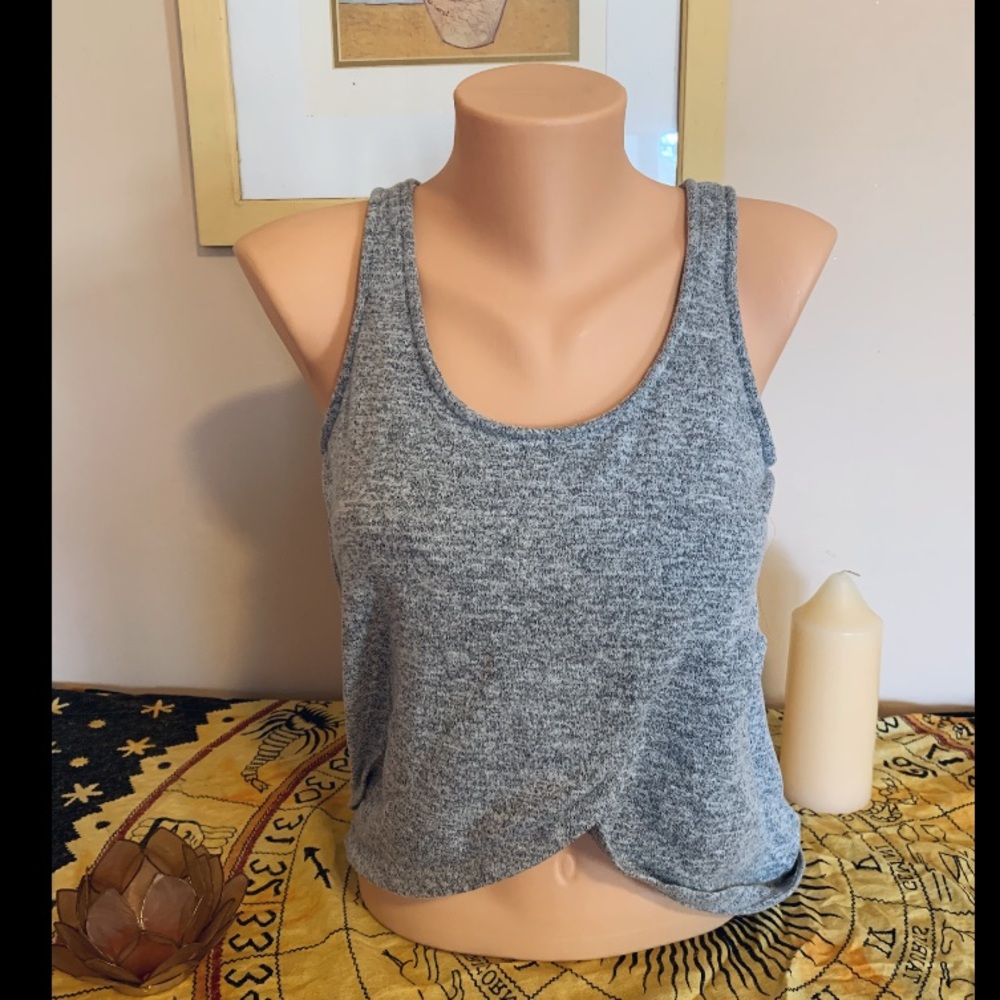 EXPRESS Hi Low Casual Gray Tank top